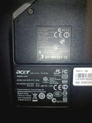 Acer Aspire One ZG8