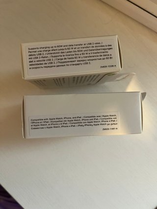 Cargador Apple USB-C 20W y Cable 60W
