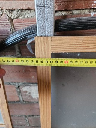 Ventanas de madera con vidrio esmerilado
