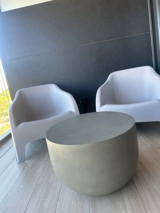 Conjunto sillones y mesa exterior