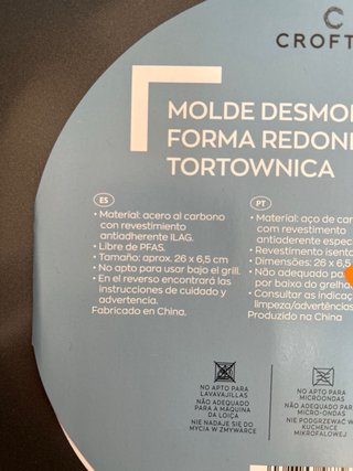 Moldes desmontables redondo/rectangular