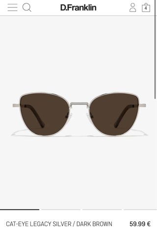 Gafas de sol D.Franklin plateadas y negras