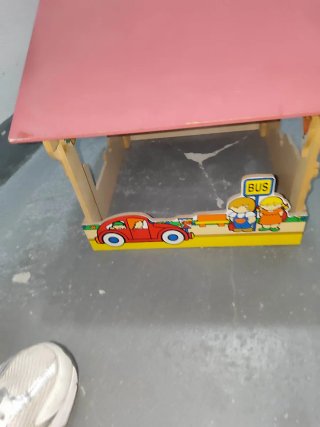 Lámpara infantil casita sol y pájaros