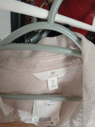 Vestido camisero H&M beige talla M
