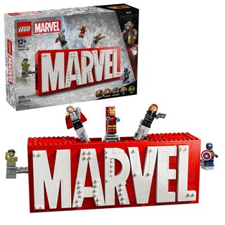 LEGO Marvel 76313 - Logo MARVEL y minifiguras