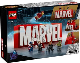 LEGO Marvel 76313 - Logo MARVEL y minifiguras
