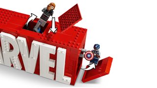 LEGO Marvel 76313 - Logo MARVEL y minifiguras
