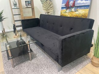 Sofá Cama 3 Plazas Negro