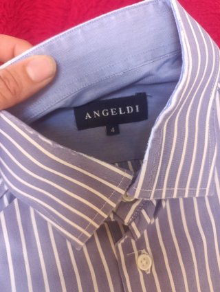 Lote 2 Camisas Rayas Azul y Beige