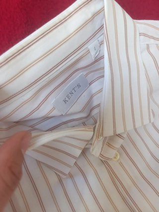 Lote 2 Camisas Rayas Azul y Beige