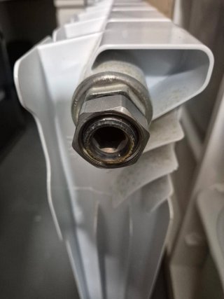 Radiador 6 módulos metal blanco