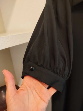 Vestido negro Zara, mirar medidas en última foto.