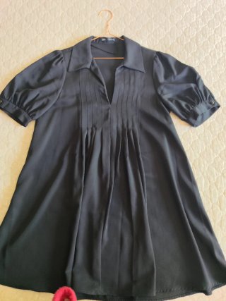 Vestido negro Zara, mirar medidas en última foto.