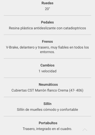 Bicicleta Capri Bambina Plegable Negra