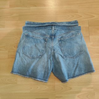 Zara Shorts Vaqueros Tiro Alto Cinturón