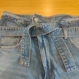 Zara Shorts Vaqueros Tiro Alto Cinturón