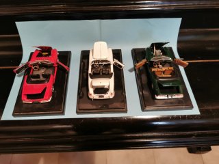 Trittico modellini auto ITALIA