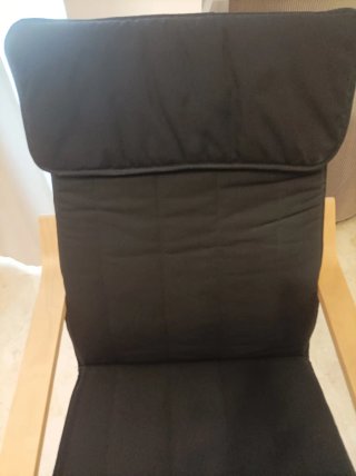 Sillón Poäng Ikea Madera y Asiento Negro