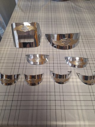 Viseras Faro e Intermitentes Harley Davidson Cromo