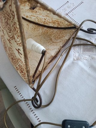 Lampada in pelle stile tenda indiana