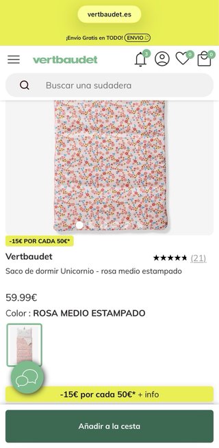 Saco dormir unicornio niña 5-9 años