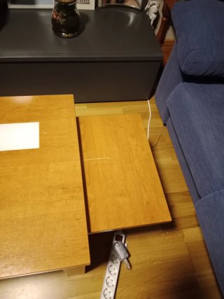 Mesa de centro de salón de madera