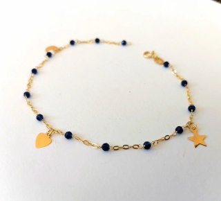 Bracciale Oro 18kt Cristalli Sfaccettati