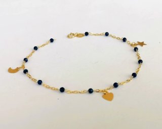 Bracciale Oro 18kt Cristalli Sfaccettati
