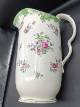 Jarra y palangana loza inglesa floral