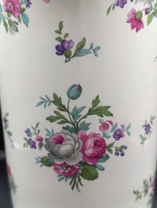 Jarra y palangana loza inglesa floral