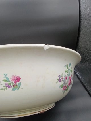 Jarra y palangana loza inglesa floral