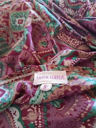 Vestido estampado largo talla única