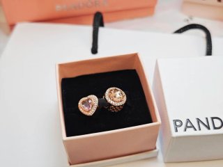 Pandora Charm Corazón y Círculo Rose Gold