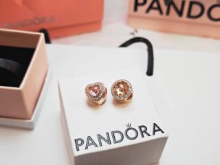 Pandora Charm Corazón y Círculo Rose Gold