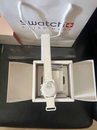 Omega x Swatch Speedmaster Moonwatch Bianco
