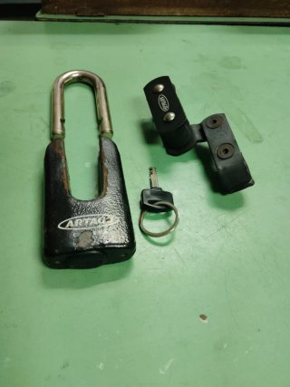 Candado Antirrobo Moto Artago Disco