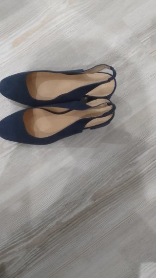 Zapatos planos azul marino