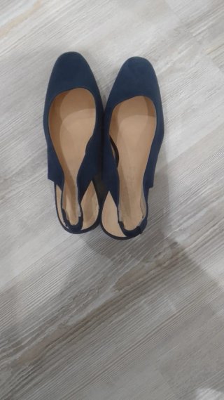 Zapatos planos azul marino