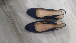 Zapatos planos azul marino