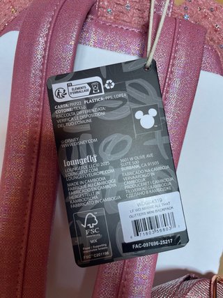Loungefly Disney Minnie Mouse Mochila Rosa