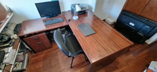 Mesa de despacho L con cajonera 670700525