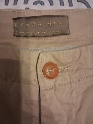 Pantalón Zara Hombre Beige