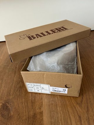 Zapatos de salón dorados Ballerine Talla 38
