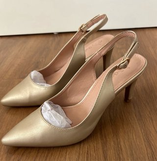 Zapatos de salón dorados Ballerine Talla 38
