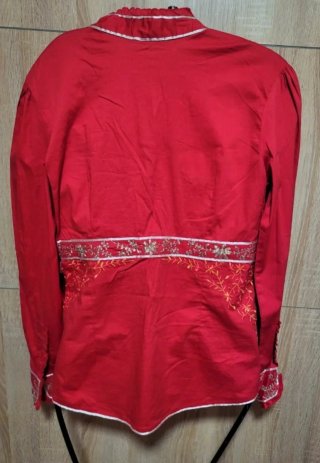 Blusa roja Flamenco bordada