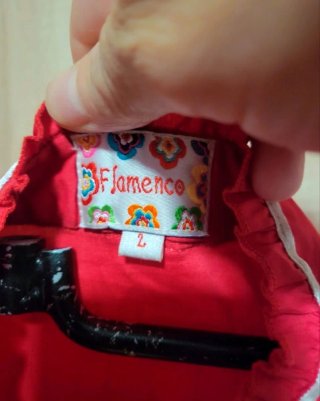 Blusa roja Flamenco bordada