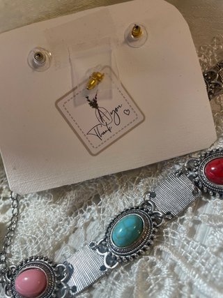 Conjunto Grande,Fiesta Madrinas,Pendientes ,Collar