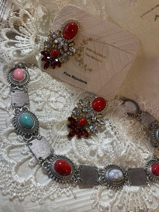 Conjunto Grande,Fiesta Madrinas,Pendientes ,Collar