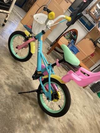 Bicicleta 14 3-5 anni con sellino per bambini