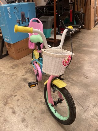 Bicicleta 14 3-5 anni con sellino per bambini